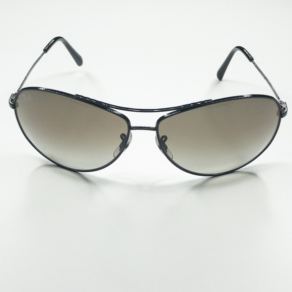 Ray Ban Black Aviator Sunglasses - Picture 5 of 8
